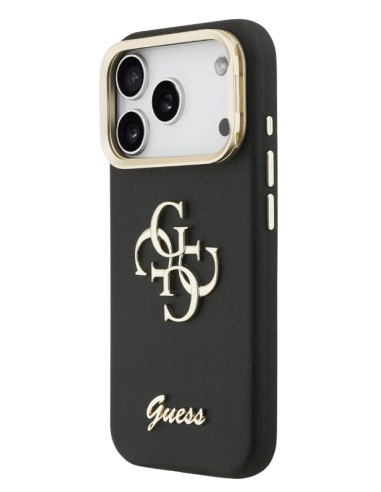 GUESS CARCASA CON SOPORTE EN LA CÁMARA NEGRA IPHONE 17 PRO MAX