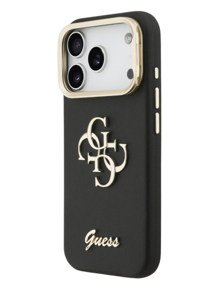 GUESS CARCASA CON SOPORTE EN LA CÁMARA NEGRA IPHONE 17 PRO MAX
