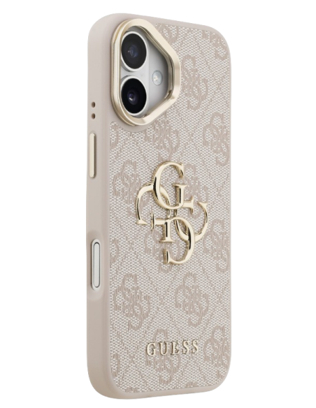 GUESS CARCASA CON SOPORTE EN LA CÁMARA ROSA IPHONE 17