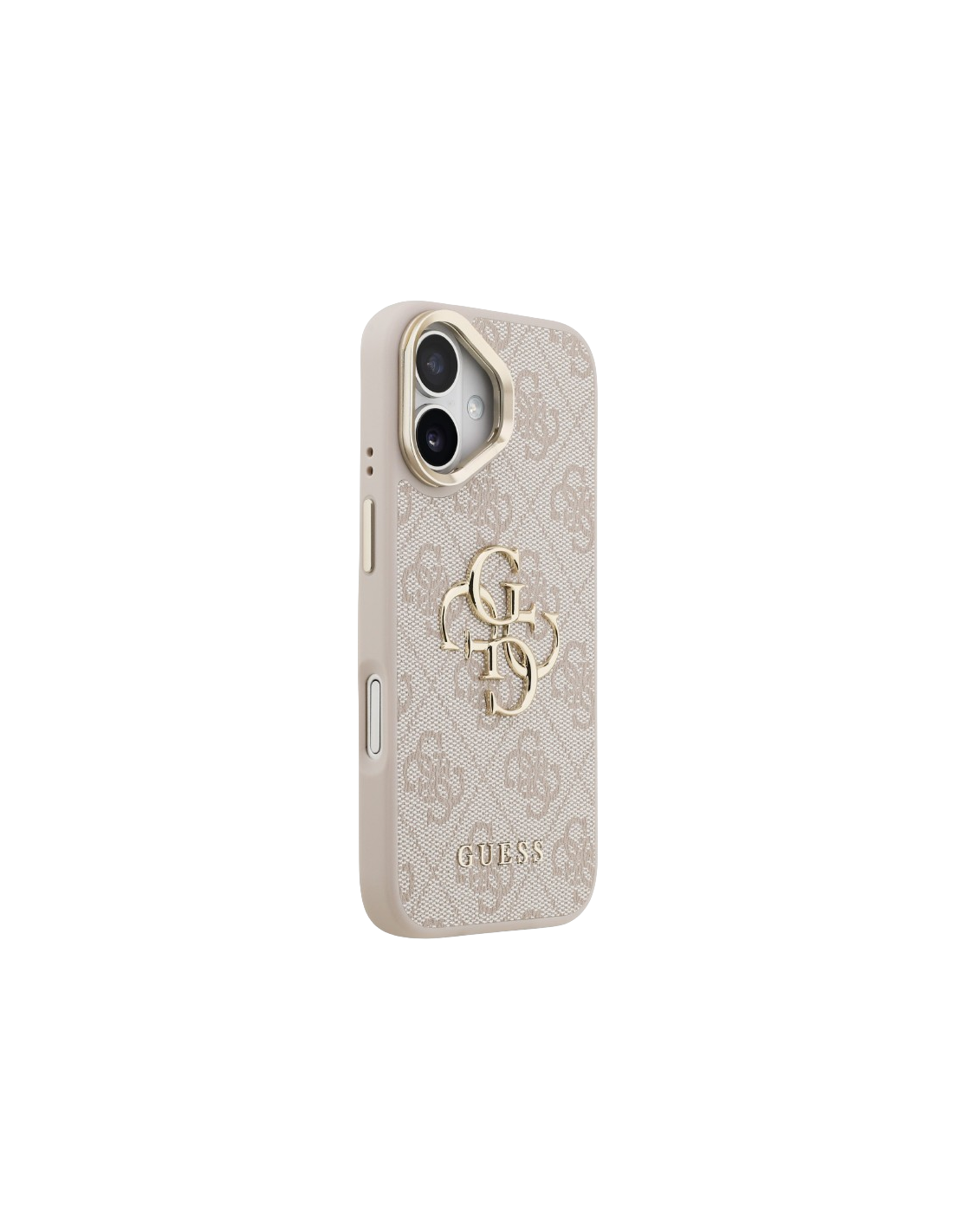 GUESS CARCASA CON SOPORTE EN LA CÁMARA ROSA IPHONE 17