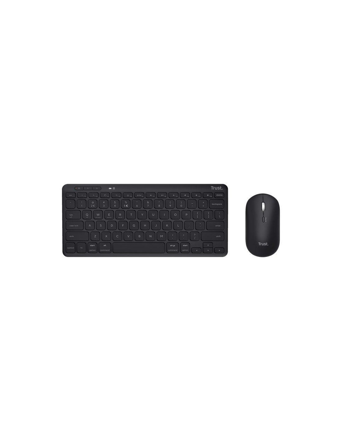 TECLADO + RATON TRUST LYRA TKL WIRELESS MULTIDISPOSITVO BLACK