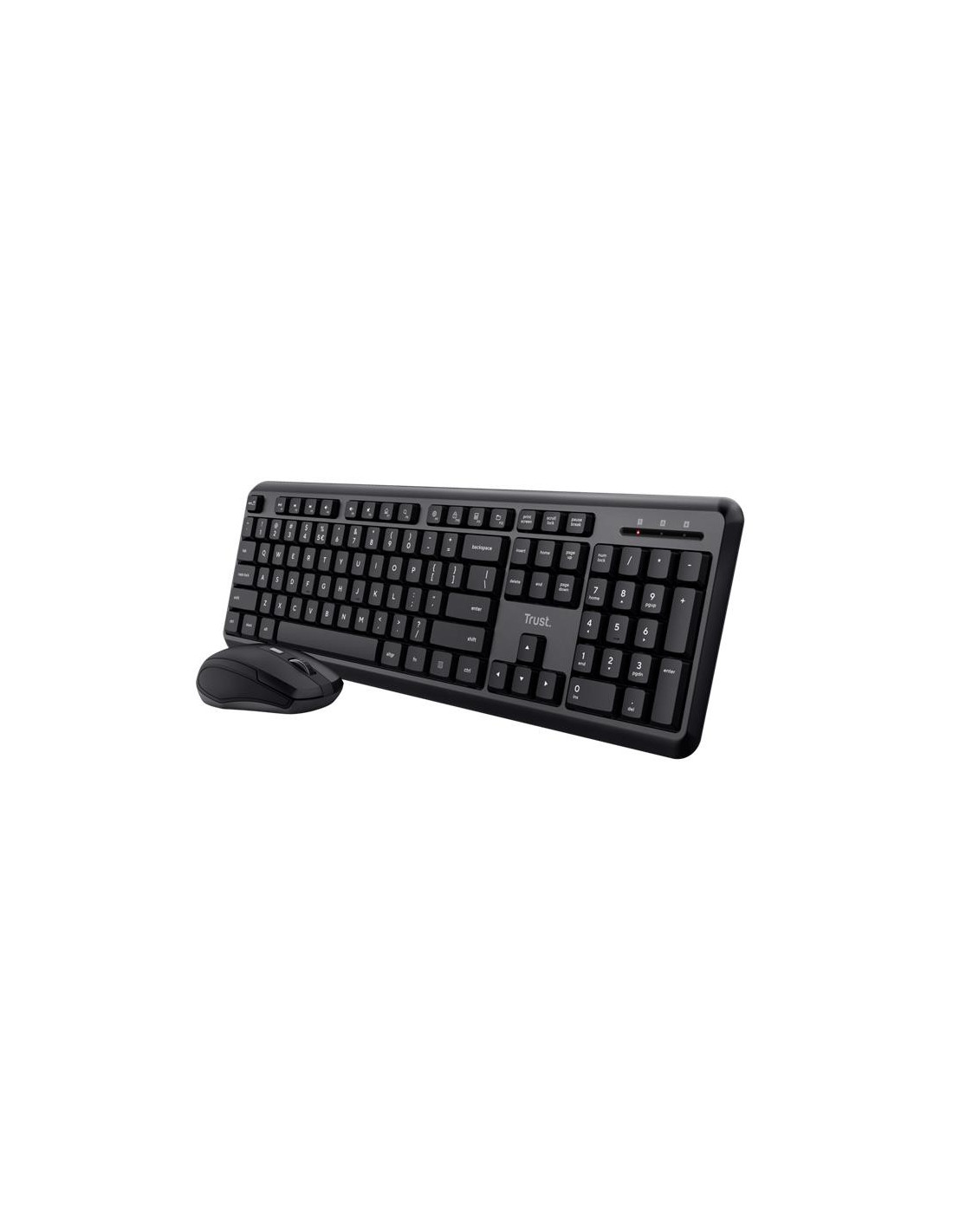 TECLADO + RATON TRUST TKM-360 WIRELESS SILENT BLACK