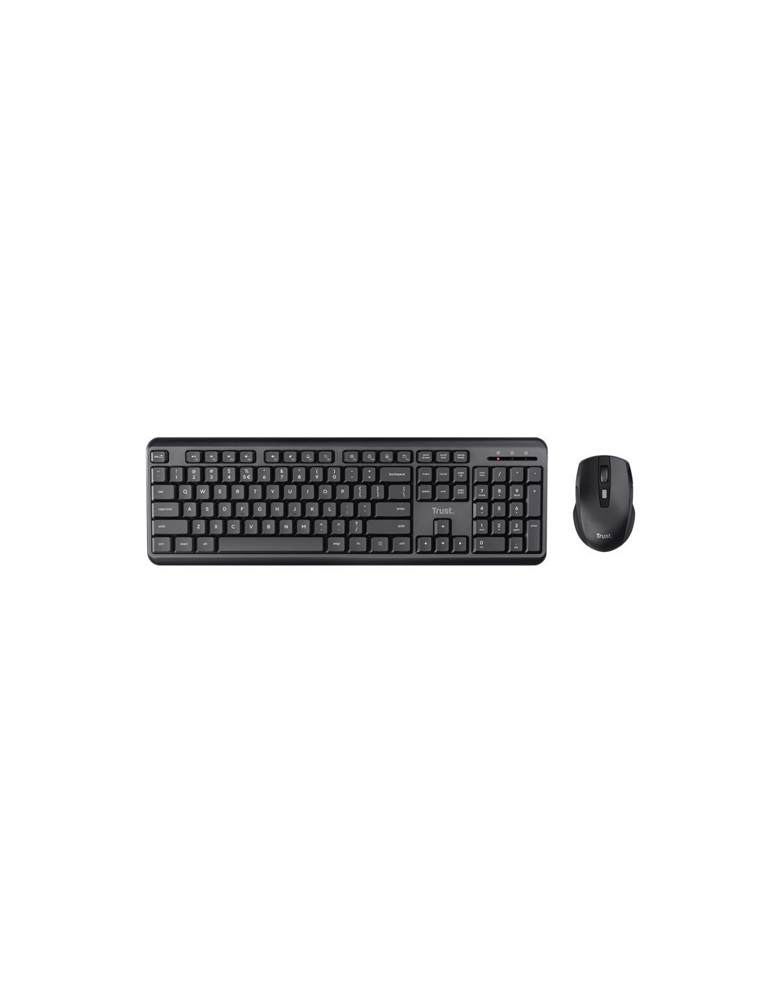 TECLADO + RATON TRUST TKM-360 WIRELESS SILENT BLACK