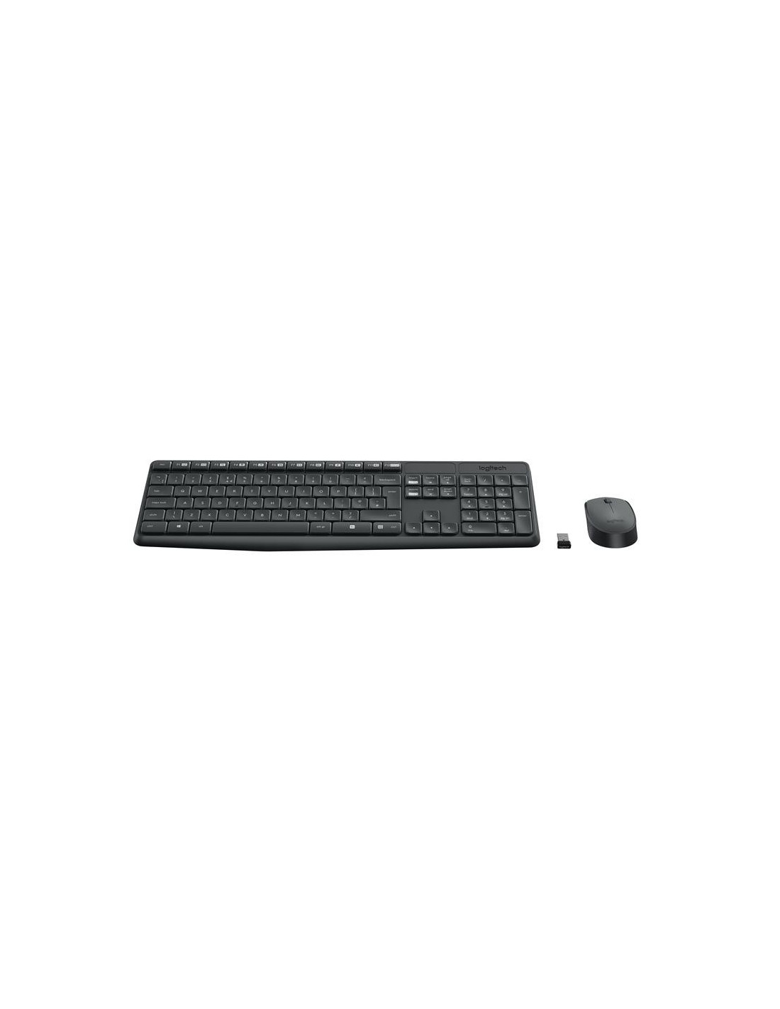 TECLADO + RATON LOGITECH MK235 WIRELESS BLACK