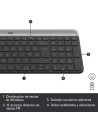 TECLADO + RATON LOGITECH MK470 SLIM WIRELESS SILENT