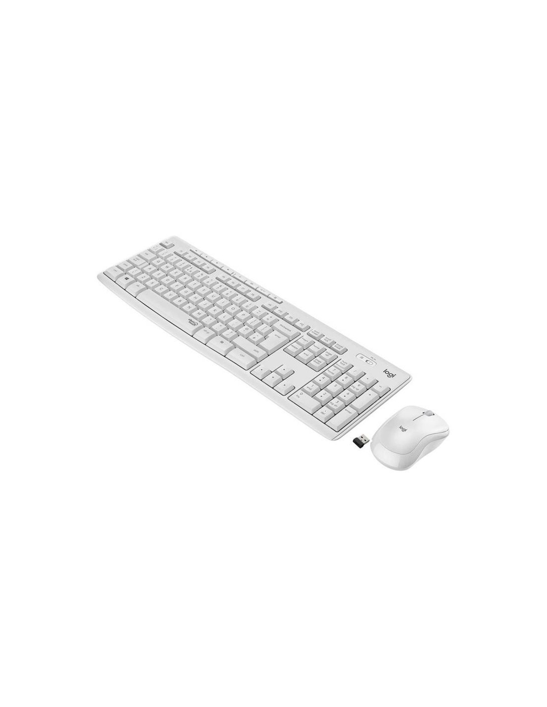 TECLADO + RATON LOGITECH MK295 WIRELESS WHITE