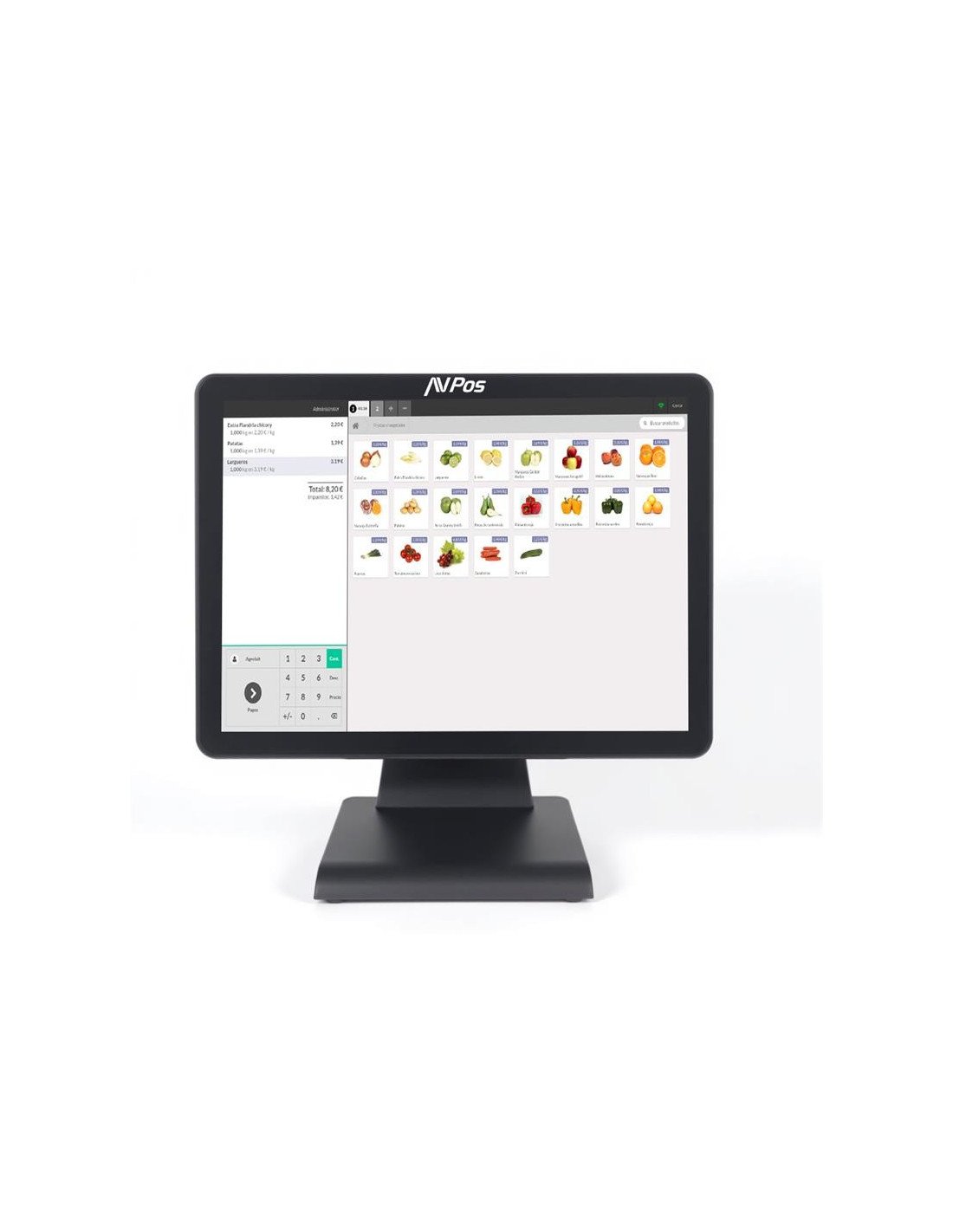 TPV AVPOS K2000 15 SLIM I3/8GB/M.2 128GB/WIFI/BLUETOOTH/LAN 1000/W11PRO 3Y