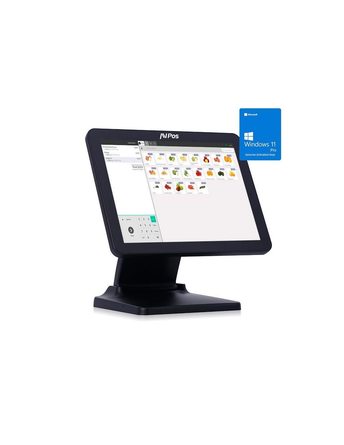 TPV AVPOS K5000 15 ALUMINIO FLEX I5 10TH/8GB/128GB/WIFI/MULTIMEDIA/W11P 3Y