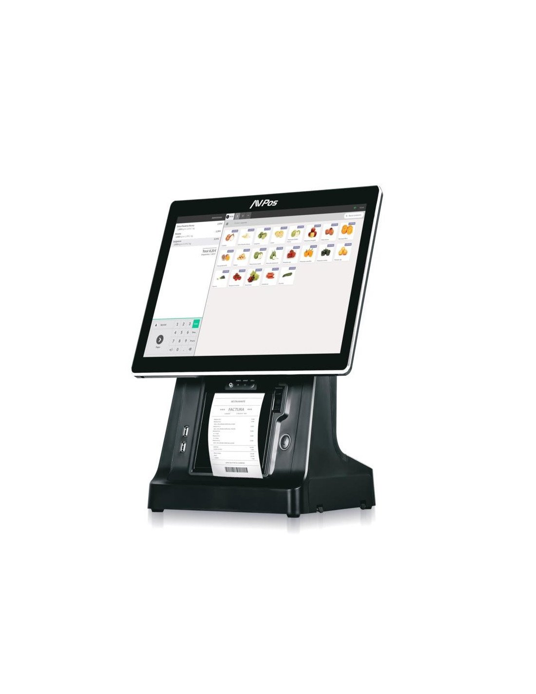 TPV AVPOS K6000 15 I5/8GB/SSD128GB/WIFI+BT W11P + IMPRESORA 3YR GARANTIA