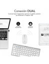 TECLADO + RATON SUBBLIM MULTIDISPOSITVO WIRELESS WHITE/SILVER