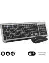 COMBO TECLADO Y RATON WIRELESS Y BLUETOOTH PRESTIGE EXTENDIDO NEGRO SUBBLIM
