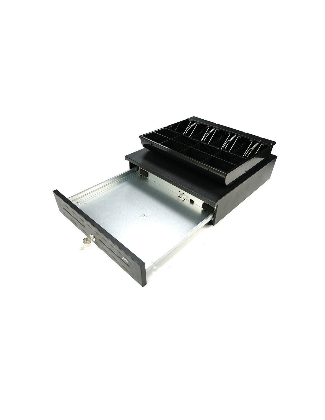 CAJON PORTAMONEDAS AVPOS U285 41CM ACERO ALTA RESISTENCIA BANDEJA EXTRAIBLE