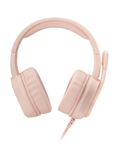 Mars Gaming MH320P Rosa, Auriculares Neodimio RGB Flow, Micrófono y 2