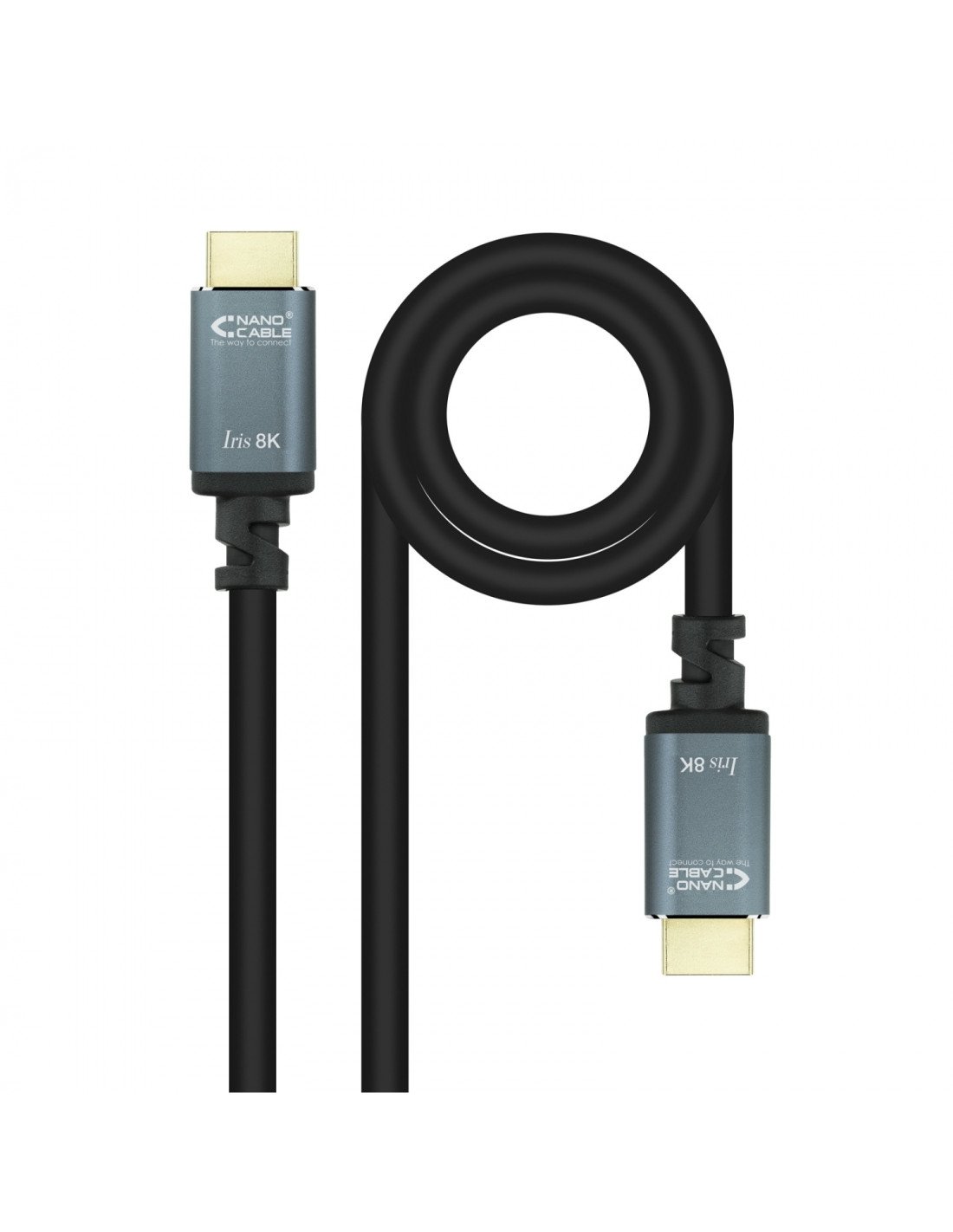 Nanocable Cable HDMI 2.1 IRIS 8K A/M-A/M, Negro, 0.5 m