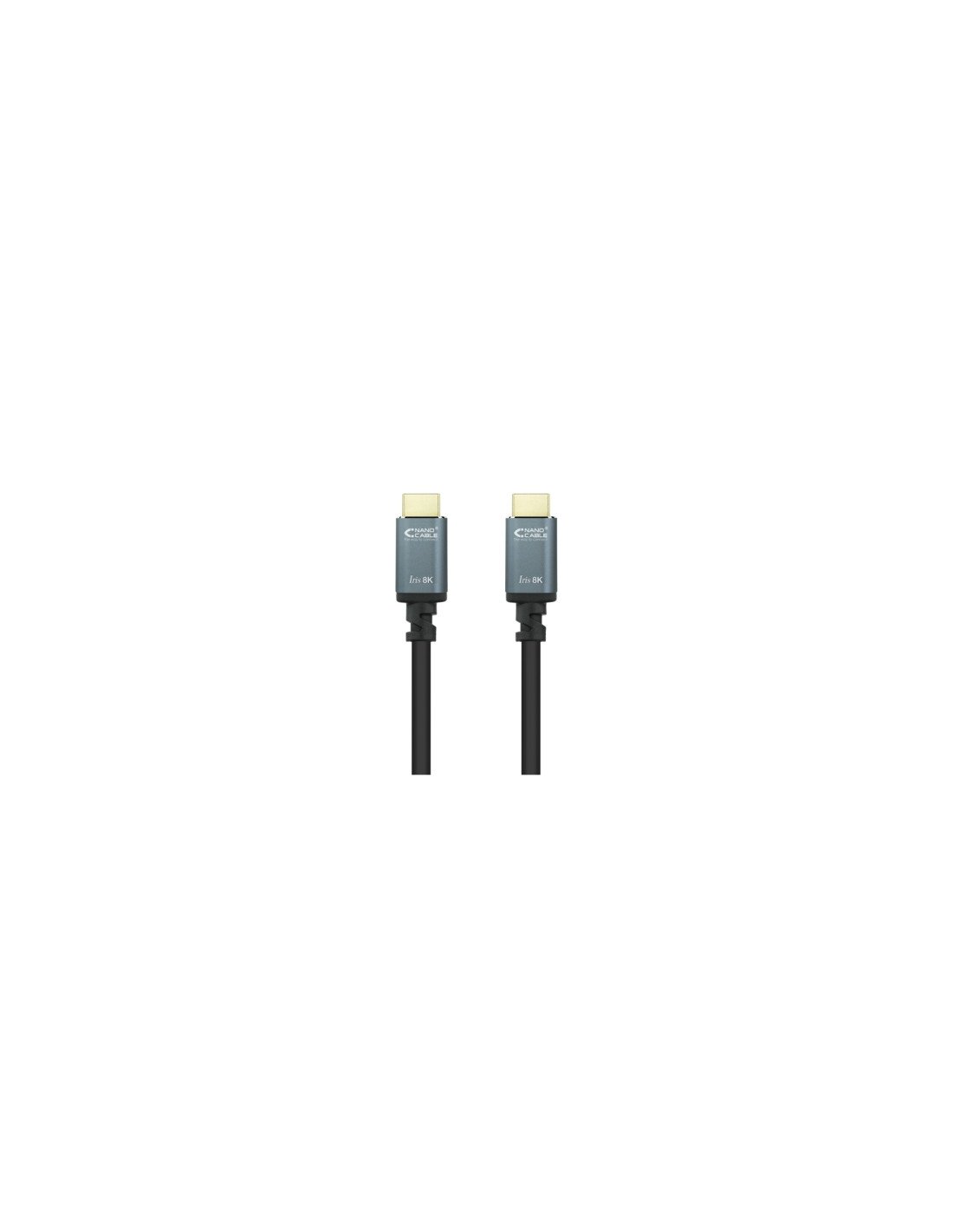 Nanocable Cable HDMI 2.1 IRIS 8K A/M-A/M, Negro, 0.5 m