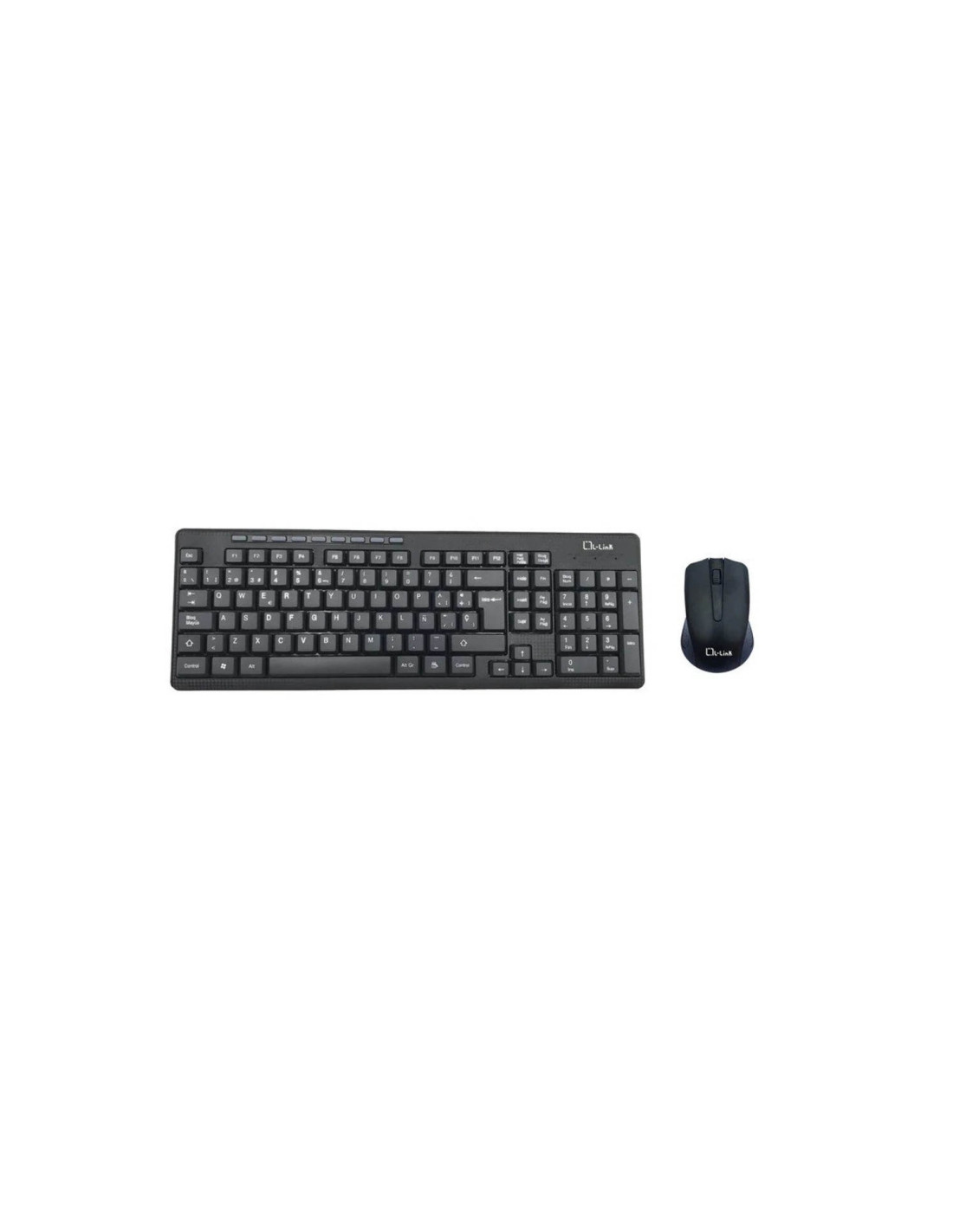COMBO TECLADO/RATON L-LINK LL-KB-555-W INALAMBRICO NEGRO