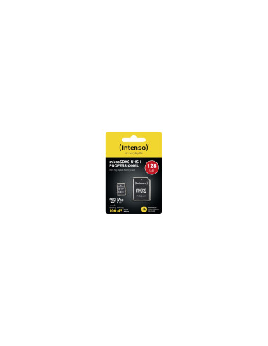 Intenso microSDXC 128GB Class 10 UHS-I Professional - Extended Capacity SD (MicroSDHC) Clase 10