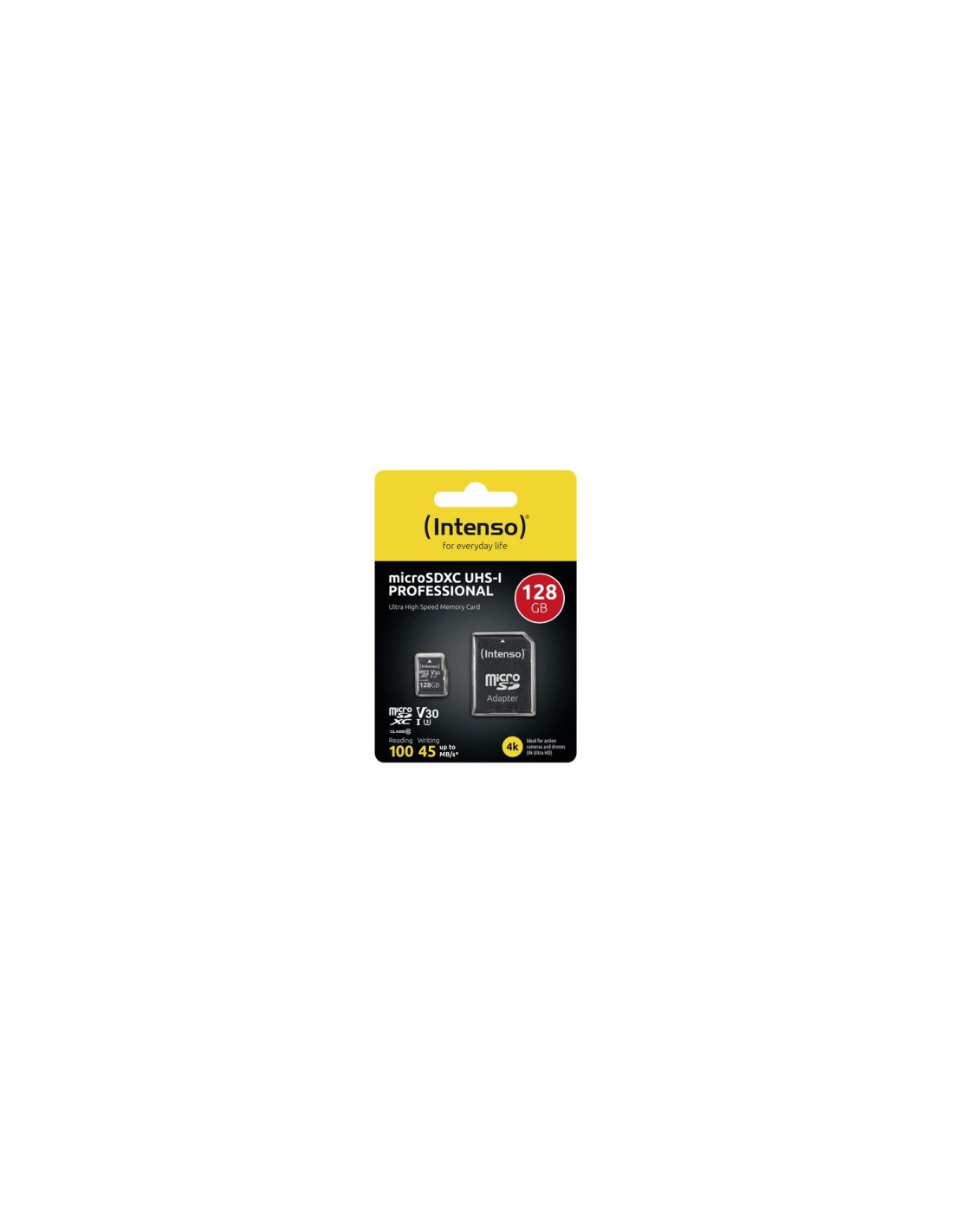 Intenso microSDXC 128GB Class 10 UHS-I Professional - Extended Capacity SD (MicroSDHC) Clase 10
