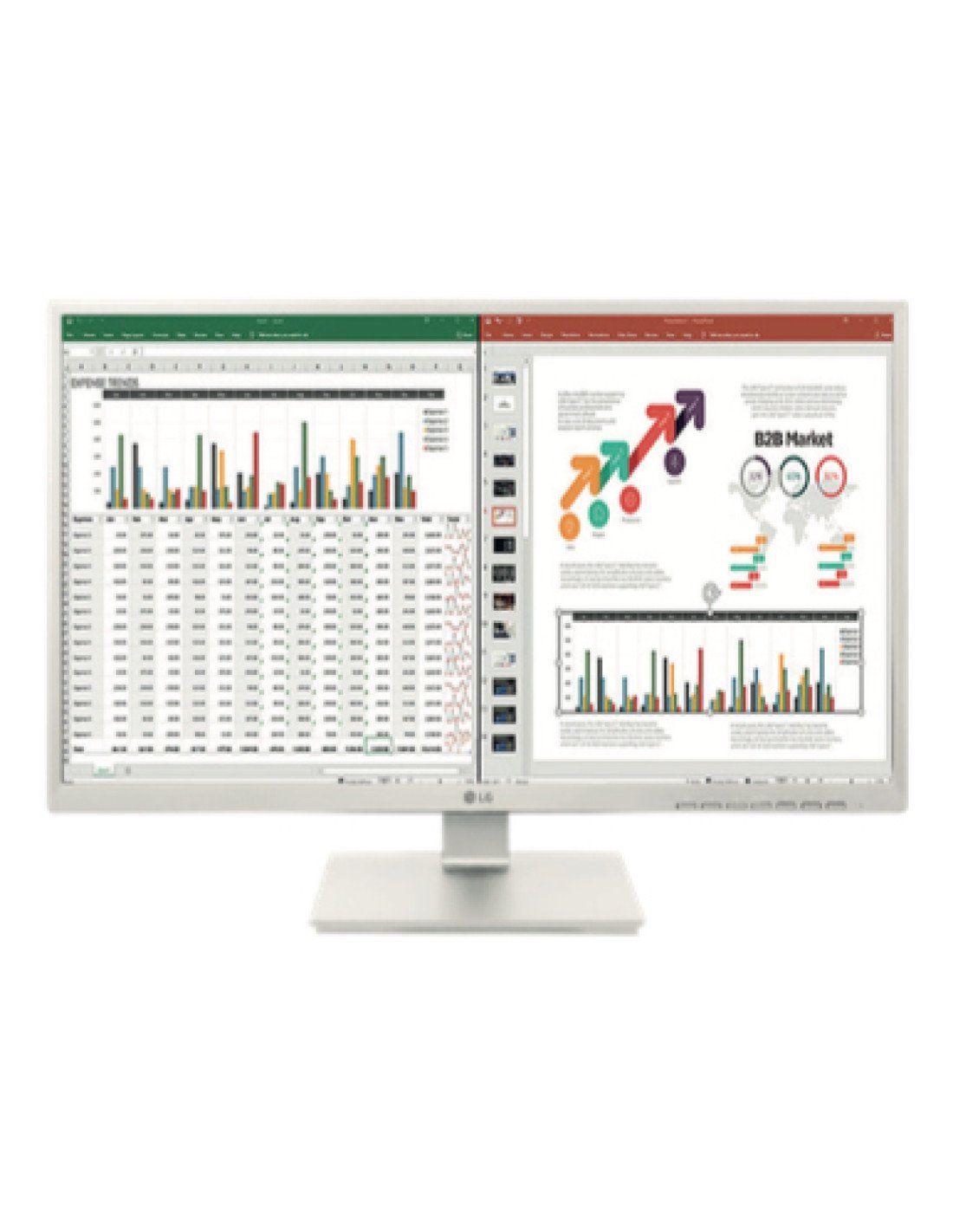 LG 27BK55YP-W pantalla para PC 68,6 cm (27") 1920 x 1080 Pixeles Full HD LED Blanco