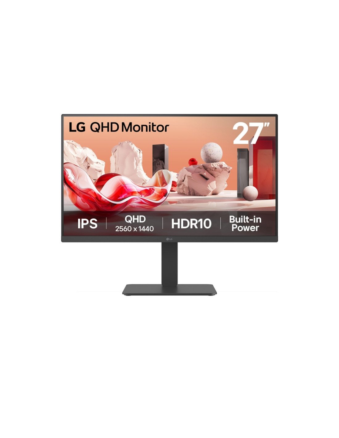 LG 27BA45QB-B.AEU pantalla para PC 68,6 cm (27") 2560 x 1440 Pixeles Quad HD LCD Negro