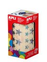 APLI 11635 etiqueta autoadhesiva Estrella Permanente