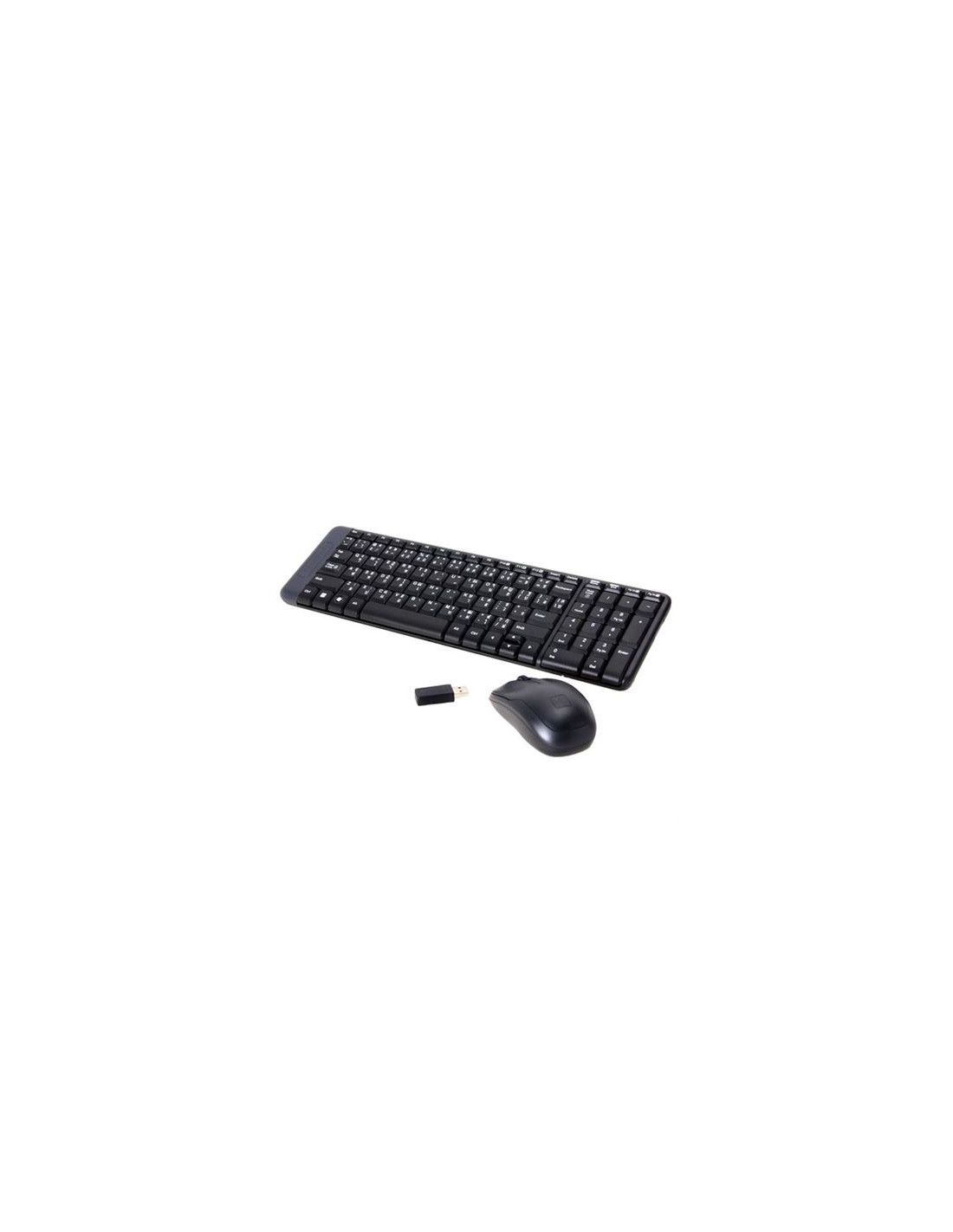 TECLADO+RATON LOGITECH MK220 WIRELESS NEGRO