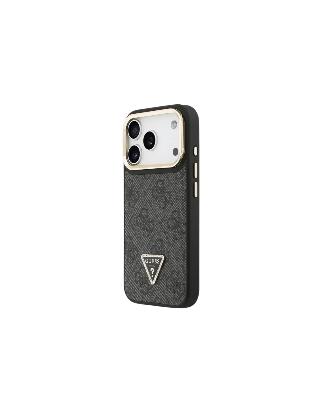 GUESS CARCASA NEGRA CON SOPORTE EN LA CÁMARA COMPATIBLE CON MAGSAFE IPHONE 17 PRO