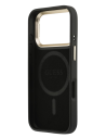 GUESS CARCASA NEGRA CON SOPORTE EN LA CÁMARA COMPATIBLE CON MAGSAFE IPHONE 17 PRO