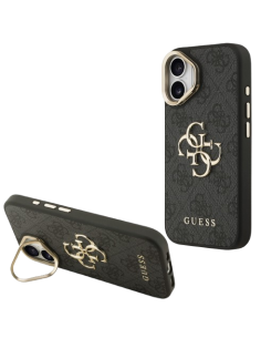 GUESS CARCASA CON SOPORTE EN LA CÁMARA NEGRA IPHONE 17