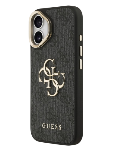 GUESS CARCASA CON SOPORTE EN LA CÁMARA NEGRA IPHONE 17