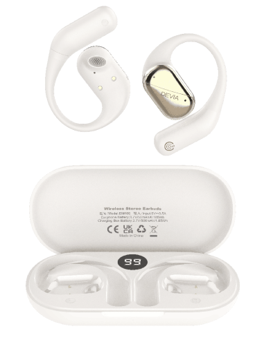 Auricular Bluetooth OWS Lite 1 Devia, Beige.