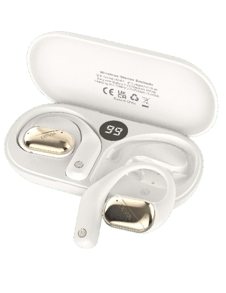 Auricular Bluetooth OWS Lite 1 Devia, Beige.