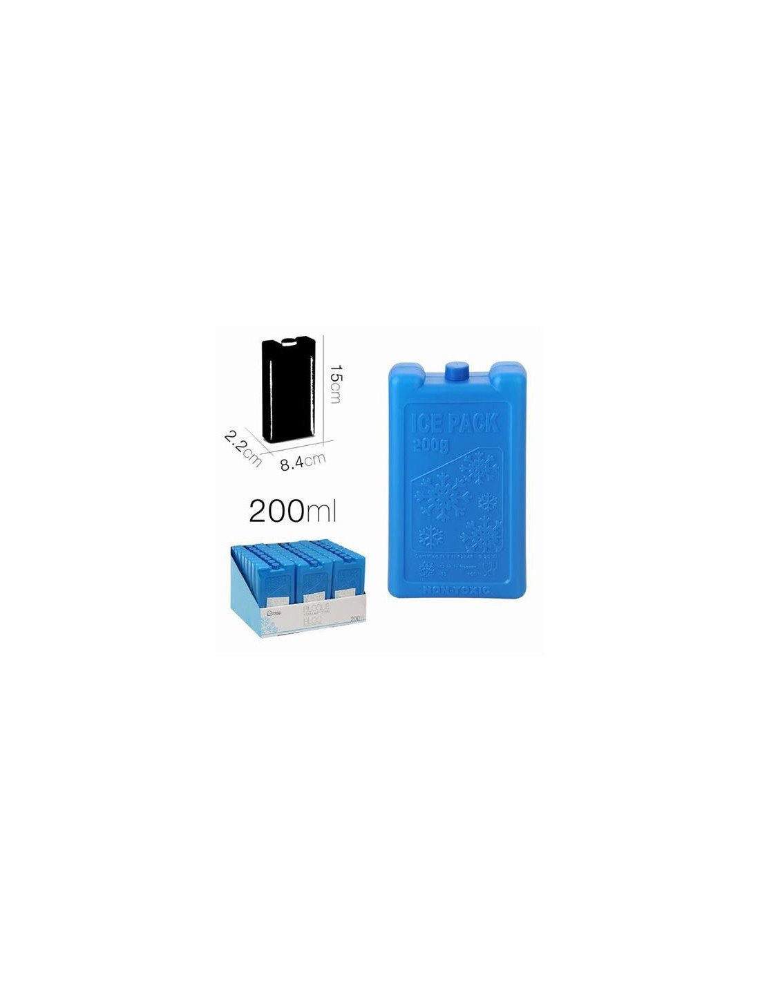 ACUMULADOR DE FRIO PARA NEVERAS PORTATILES 200ML 2.2X8.4X15CM