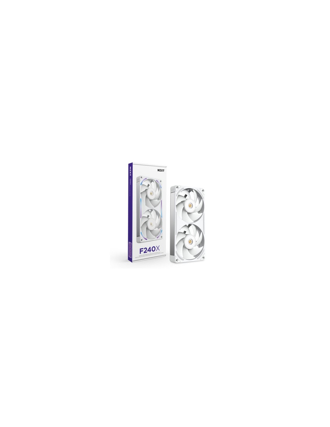 NZXT F240X Carcasa del ordenador Ventilador 12 cm Blanco 1 pieza(s)