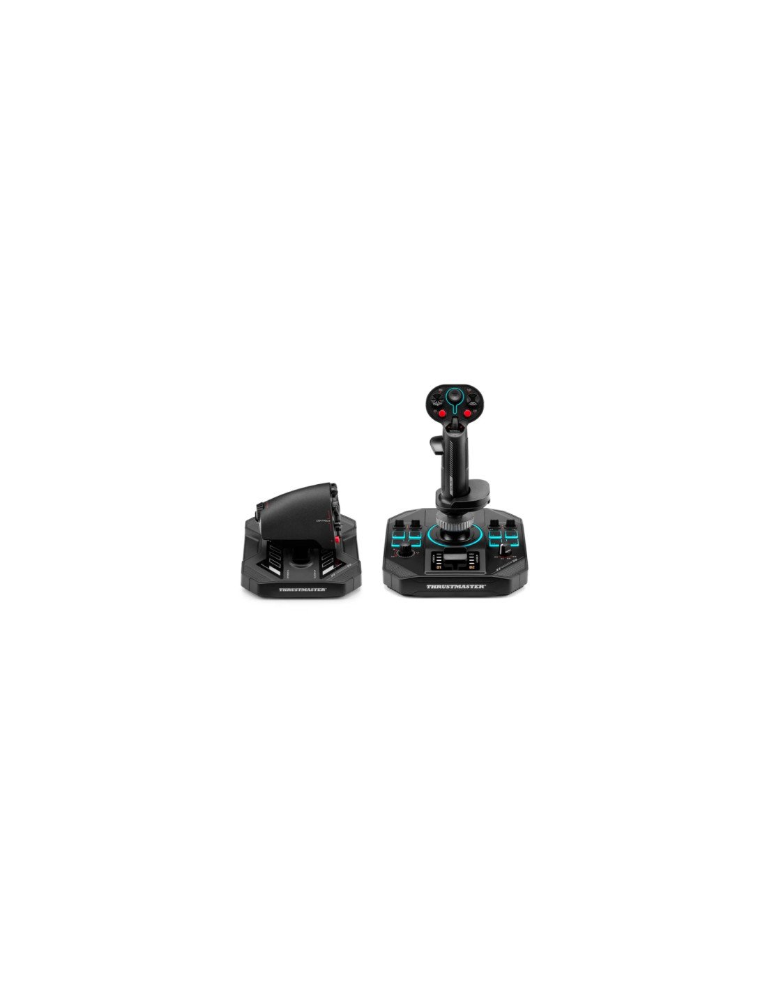 Thrustmaster Sol-R 4 HOTAS Negro USB Joystick/Palanca de control lateral + cuadrante de aceleración Analógico/Digital PC