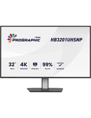iiyama ProGraphic HB3201UHSNP-B1 pantalla para PC 80 cm (31.5") 3840 x 2160 Pixeles Negro