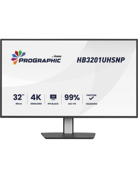 iiyama ProGraphic HB3201UHSNP-B1 pantalla para PC 80 cm (31.5") 3840 x 2160 Pixeles Negro