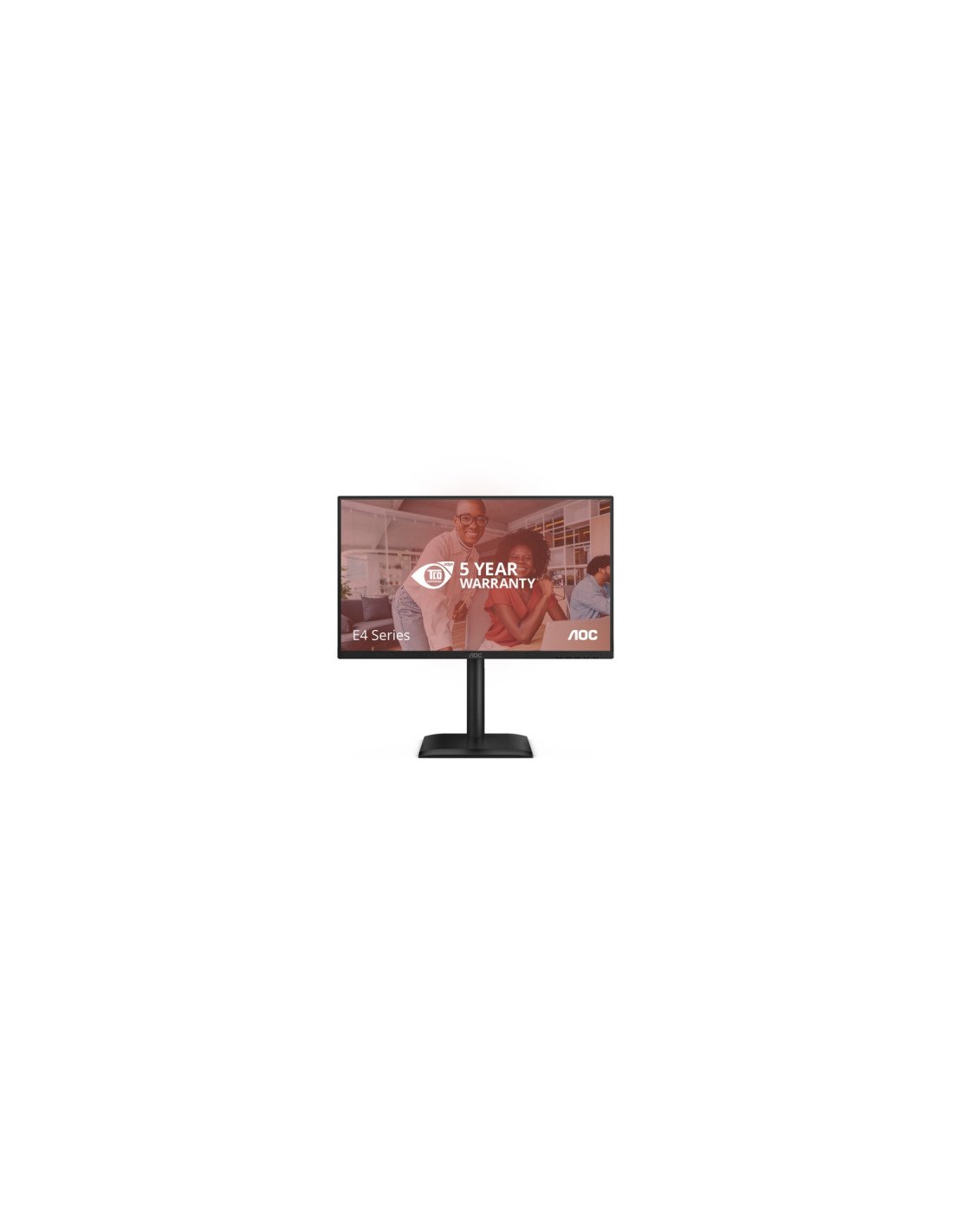 AOC E4 24E4CV pantalla para PC 60,5 cm (23.8") 1920 x 1080 Pixeles Full HD LED Negro