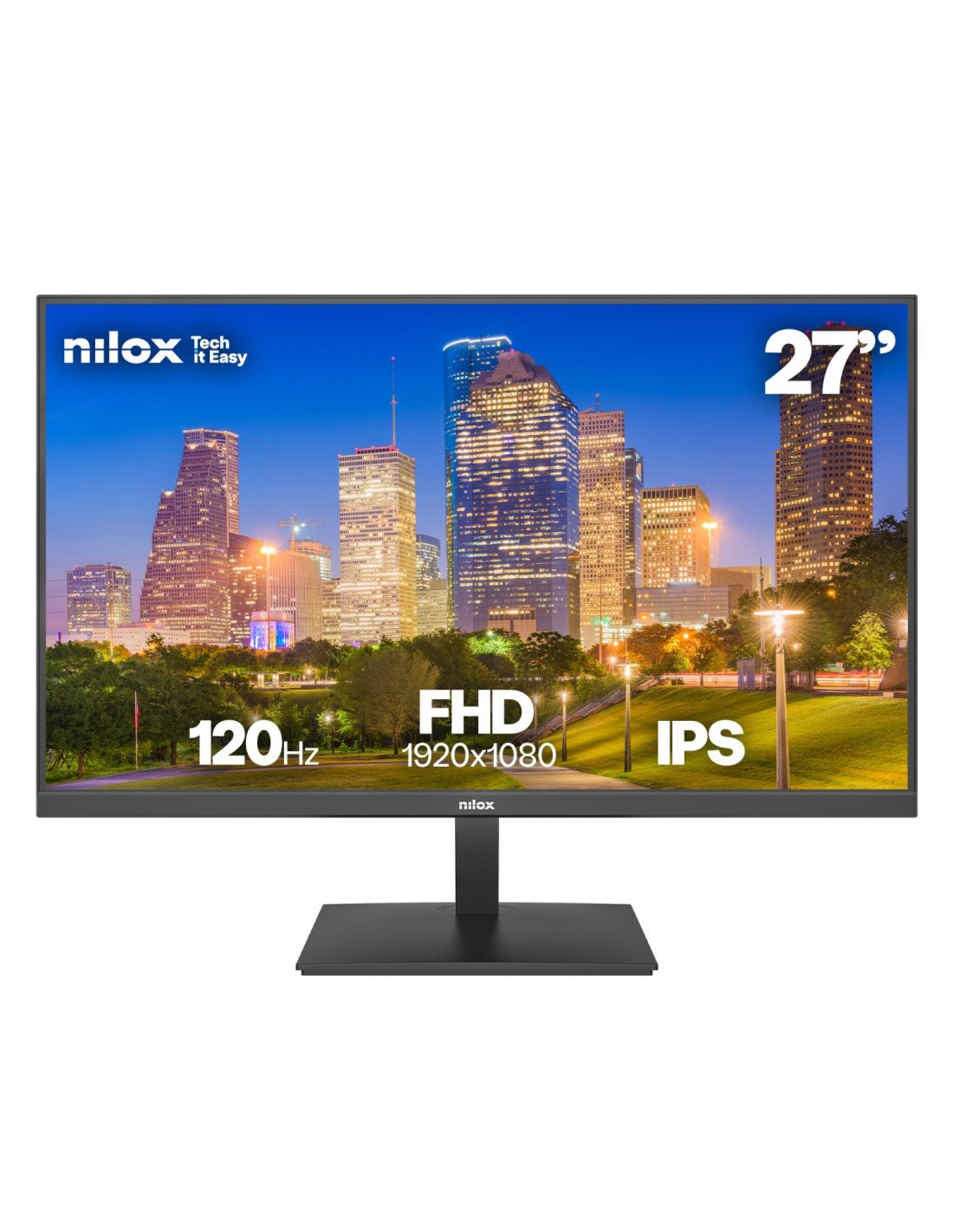 Nilox MONITOR 27 IPS 120 HZ HDMI Y DP pantalla para PC 68,6 cm (27") 1920 x 1080 Pixeles Full HD LCD Negro