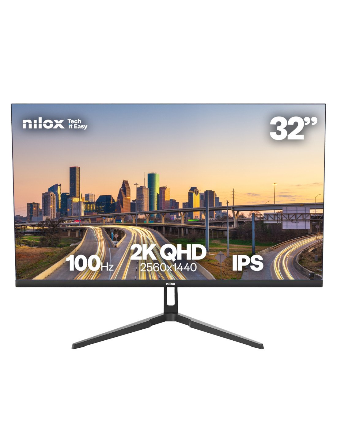 Nilox MONITOR 32 IPS 100 HZ HDMI Y DP pantalla para PC 81,3 cm (32") 2560 x 1440 Pixeles Quad HD LCD Negro