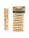 PACK 20 PINZAS DE ROPA BAMBU
