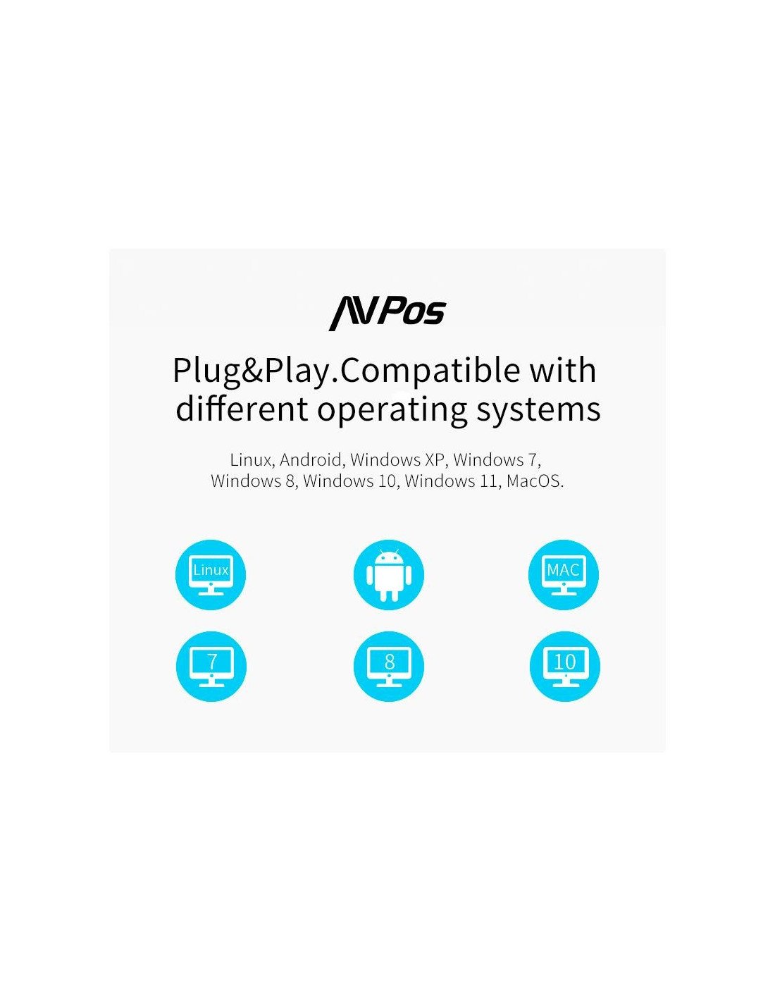 LECTOR AVPOS CODIGOS 1D +2D + QR BP760 OMNIDIRECCIONAL SOBREMESA USB