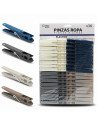 PACK 36 PINZAS PLASTICAS PARA LA ROPA EN 4 COLORES