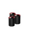 Cudy M3000 3-Pack Doble banda (2,4 GHz / 5 GHz) Wi-Fi 6 (802.11ax) Negro, Rojo 1 Interno