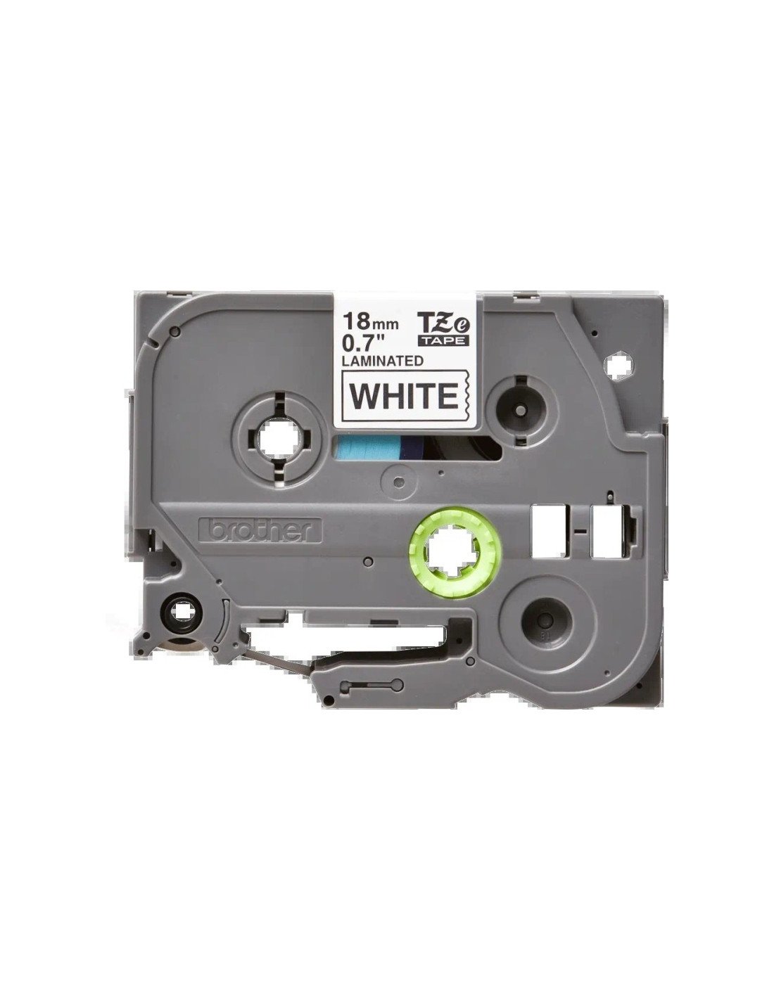 CINTA BROTHER TZE-241 18MM BLANCO/NEGRO