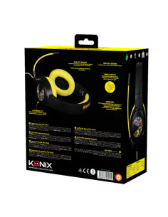 Konix PacMan Auriculares Alámbrico Diadema Juego USB tipo A Negro, 2