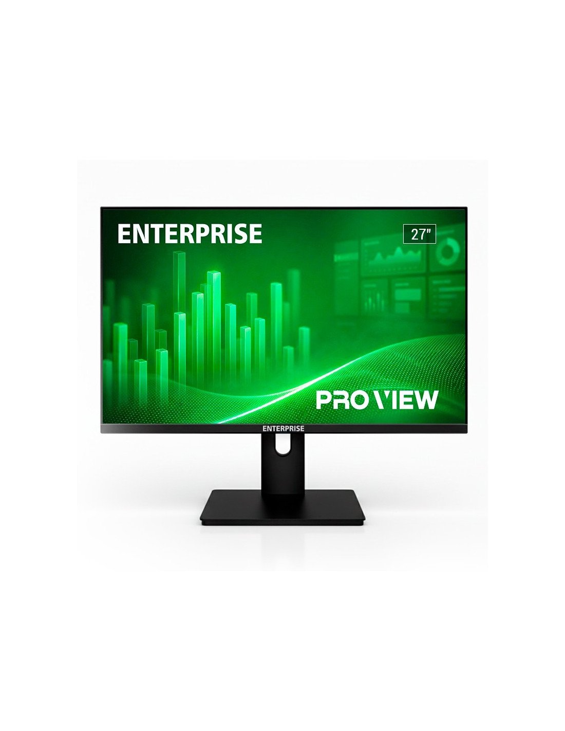 MONITOR ENTERPRISE PRO-VIEW 27 IPS FHD 120HZ VGA + HDMI + DISPLAYPORT ERGONOMICO MULTIMEDIA VESA ULTRA THIN BORDER FREE 3YR GAR