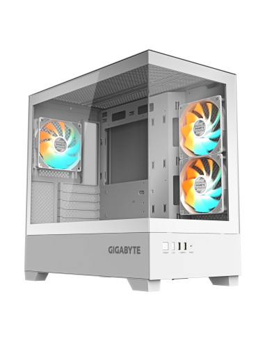 GIGABYTE C201 PANORAMIC ICE Caja para PC – Torre media, m-ATX,