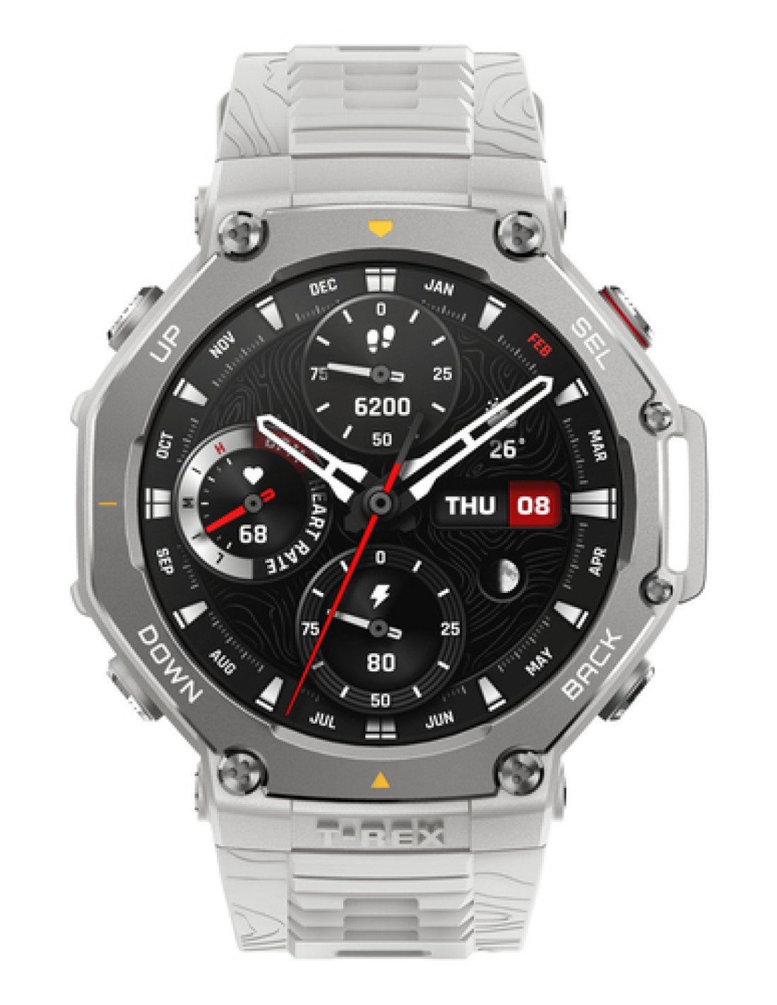 Amazfit T-Rex 3 3,81 cm (1.5") AMOLED Digital 480 x 480 Pixeles Pantalla táctil Acero inoxidable GPS (satélite)