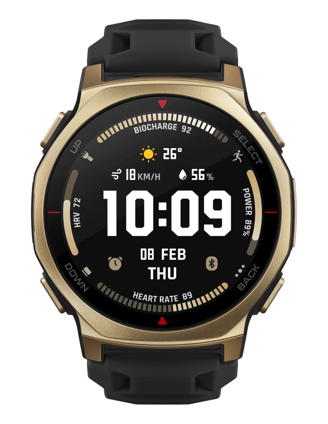 Amazfit T-rex 3 Pro 3,35 cm (1.32") AMOLED 44 mm Digital 466 x 466 Pixeles Pantalla táctil Oro Wifi GPS (satélite)